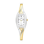 Montre certus 634010 - joalia acier bicolore argent & dor bracelet serti femme