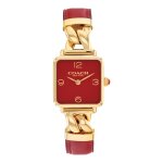 Montre coach 14504358 - montre cuir rouge femme