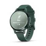 Montre connect femme garmin lily 2 active, jasper green, silicone vert sapin