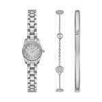 Montre connect femme michael kors micro lexington - mk4948set bracelet acier argent