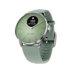Montre de sant connect femme withings scanwatch light - wsw l green bracelet caoutchouc vert