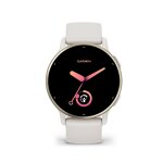 Montre connectée mixte garmin vívoactive ; 5 lunette aluminium soft gold, boitier ivoire et bracelet ... Montre connectée mixte garmin vívoactive ; 5 lunette aluminium soft gold, boitier ivoire et bracelet ...