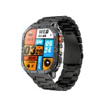 Montre connecte mixte smarty trek - sw103d bracelet acier noir