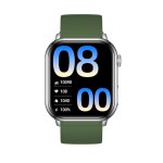 Montre connecte mixte sw043f avec bracelet en silicone vert