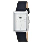 Montre daniela acier et cuir noir