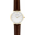 Montre femme andreas osten ao - 33 - bracelet cuir marron