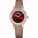 Montre femme bracelet acier doré rose f20496 - 1 Montre femme bracelet acier doré rose f20496 - 1