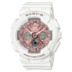 Montre femme casio baby - g ba - 130 - 7a1er - bracelet résine blanc Montre femme casio baby - g ba - 130 - 7a1er - bracelet résine blanc