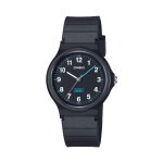 Montre femme casio - lq - 24b - 1bef bracelet rsine noir