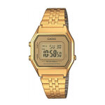 Montre femme casio vintage la680wega - 9er - bracelet acier dor