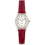 Montre femme certus 645325 - bracelet cuir rouge