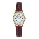 Montre femme certus 646448 - bracelet cuir rouge