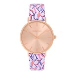 Montre femme christian lacroix montres sunflowers a charleston - clw911 bracelet cuir rose