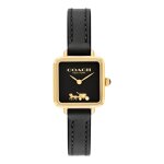 Montre femme coach cass - 14504225 bracelet cuir noir