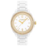 Montre femme coach kitt - 14504562 bracelet céramique blanc Montre femme coach kitt - 14504562 bracelet céramique blanc