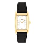 Montre femme coach reese - 14504312 bracelet cuir noir