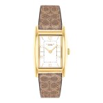 Montre femme coach reese - 14504355 bracelet cuir marron