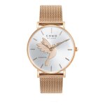 Montre femme como milano bird - cm043 - 304 - 1rg bracelet acier rose