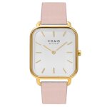 Montre femme como milano square - cm072 - 204 - 2ppk bracelet cuir rose