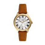 Montre femme fossil montres gilmore - es5397 bracelet cuir marron