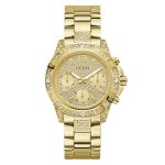Montre femme guess majesty - gw0771l2 bracelet acier dor