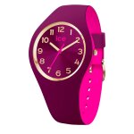 Montre femme ice duo chic - burgundy pink - s34 - 3h