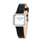 Montre femme karl lagerfeld - r0551102501 bracelet cuir noir