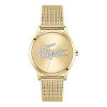Montre femme lacoste crocodelle - 2001470 bracelet acier dor