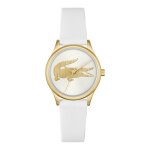 Montre femme lacoste crocodelle - 2001480 bracelet silicone blanc Montre femme lacoste crocodelle - 2001480 bracelet silicone blanc