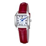 Montre femme lotus old money - l19035 - 2 bracelet cuir rouge