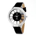 Montre femme mf301 - diamant bracelet cuir noir - so charm Montre femme mf301 - diamant bracelet cuir noir - so charm