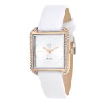 Montre femme mf436 - orrose - bracelet en cuir blanc Montre femme mf436 - orrose - bracelet en cuir blanc