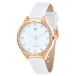 Montre femme mf447 - orrose - bracelet cuir blanc Montre femme mf447 - orrose - bracelet cuir blanc
