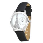 Montre femme mf457 - noir - bracelet en cuir noir