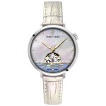 Montre femme pierre lannier australe - 150h900 bracelet cuir blanc