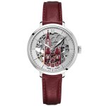 Montre femme pierre lannier cathedrale - 101h625 bracelet cuir bordeaux
