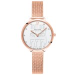 Montre femme pierre lannier coeur battant - 096k908 bracelet acier dor rose