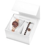 Montre femme pierre lannier multiples - 175f988 bracelet acier doré - rose Montre femme pierre lannier multiples - 175f988 bracelet acier doré - rose