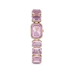 Montre femme swarovski 5729843 bracelet taille octogone roses, finition or rose