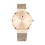 Montre femme tommy hilfiger montres 1782218 - bracelet acier doré rose Montre femme tommy hilfiger montres 1782218 - bracelet acier doré rose