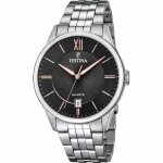 Montre festina classique f20425 - 6 - montre acier cadran noirfestina montres