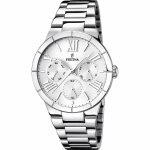 Montre festina mademoiselle f16716 - 1 - montre acier blanche argent festina montres