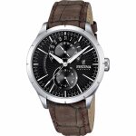 Montre festina retro f16573 - 4 - montre bracelet maron - festina montres Montre festina retro f16573 - 4 - montre bracelet maron - festina montres