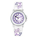 Montre fille certus 647547 - bracelet cuir blanc
