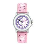Montre fille certus 647615 - bracelet cuir rose motifs danseuses