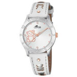 Montre fille lotus junior 18657 - a - bracelet cuir blanc