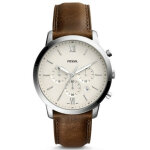 Montre fossil fs5380 - neutra chrono cuir marron fossil montres