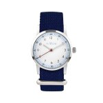 Montre garon millow paris classique - mil274 bracelet nylon bleu marine