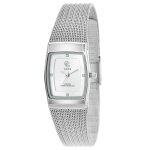 Montre hana� acier orn�e de cristaux scintillants