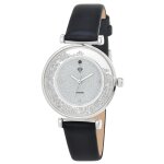 Montre héléna élégante noire ornée d'un véritable diamant noir Montre héléna élégante noire ornée d'un véritable diamant noir
